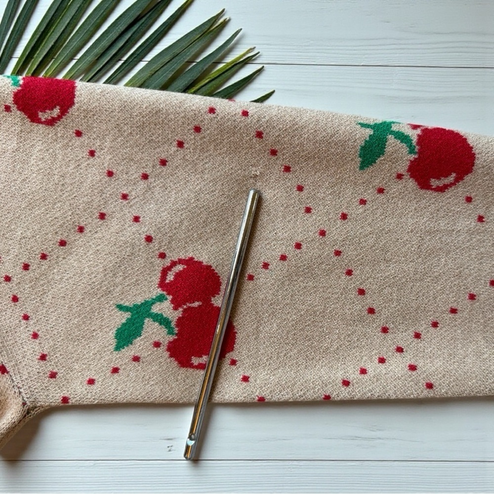 99 Jane Street Cherry Print Cardigan Sweater Medium NWOT - Teacher | Preschool - Picture 13 of 14
